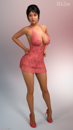 Mai Ling (Pink Lace Dress)